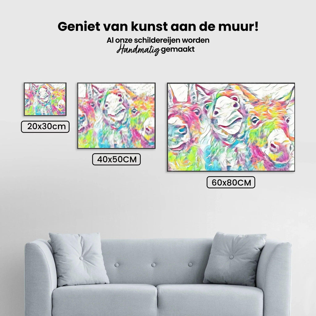Diamantmaling Farverige Æsler - SEOS Shop ®