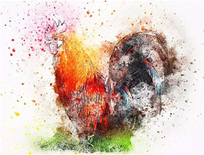 Diamantmaling Farverig Hane - SEOS Shop ®