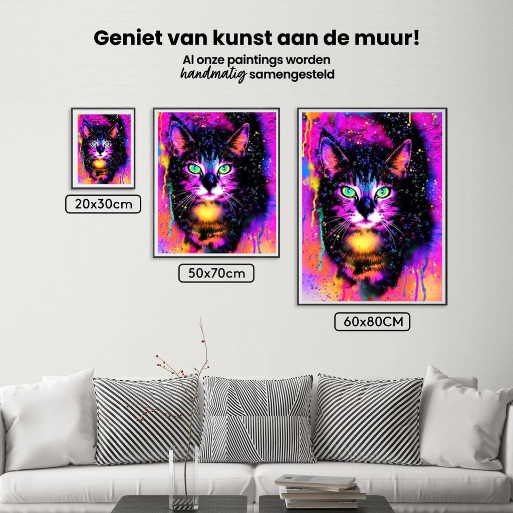 Diamantmaleri Farverig Kat - SEOS Shop ®