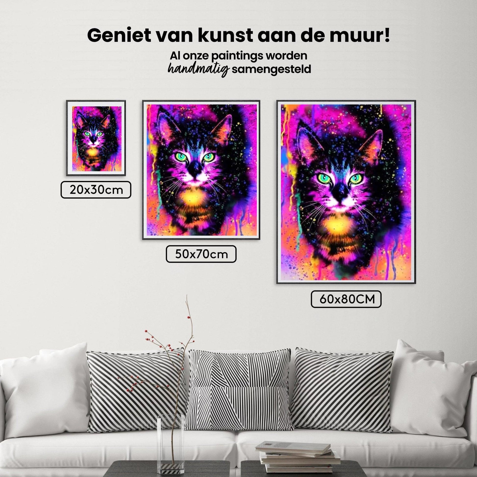 Diamantmaleri Farverig Kat - SEOS Shop ®