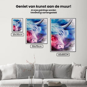 Diamantmaleri Farverig Skotsk Højlander - SEOS Shop ®