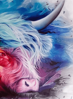 Diamantmaleri Farverig Skotsk Højlander - SEOS Shop ®