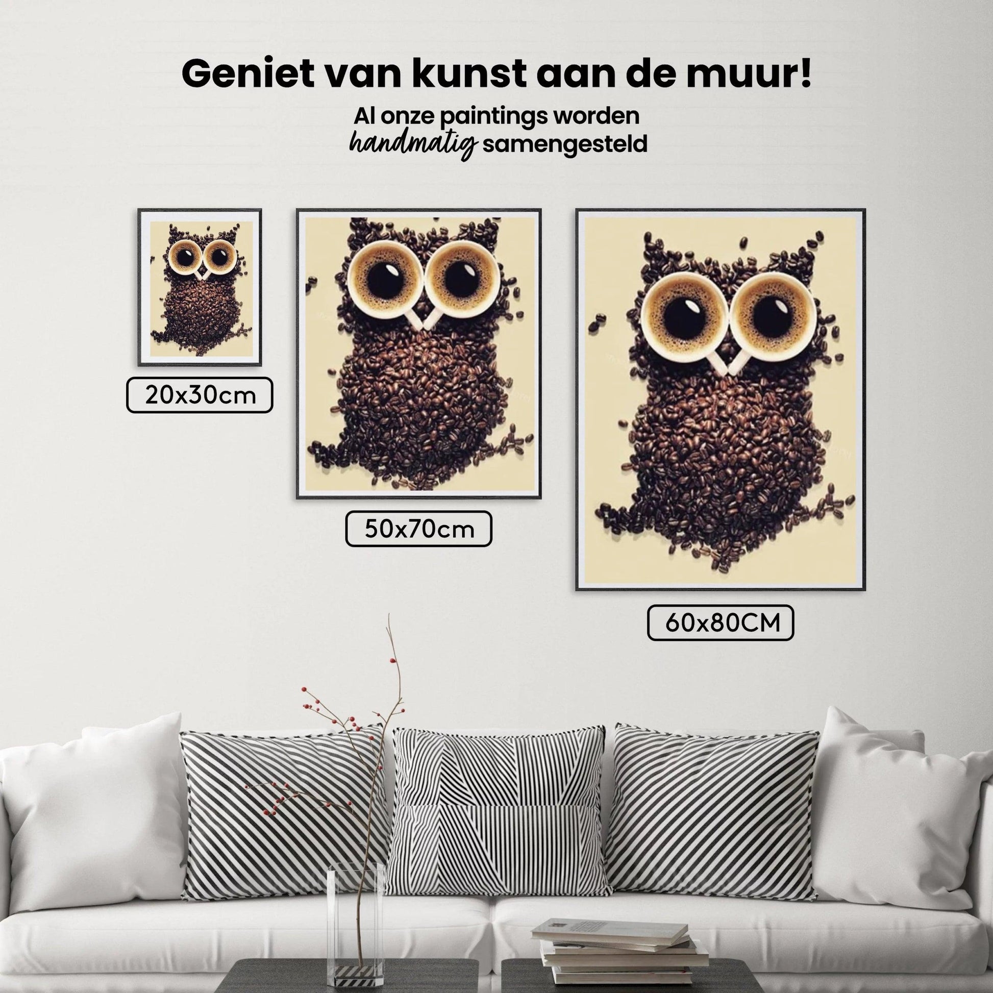 Diamantmaleri Kaffebønne Ugle - SEOS Shop ®
