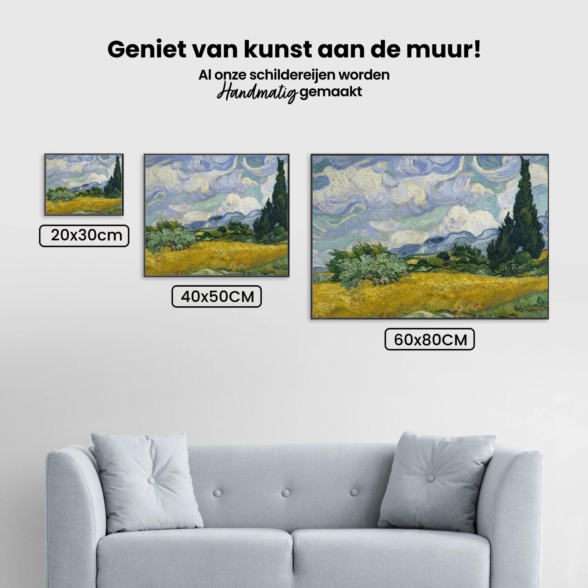 Diamantmaling Hvedemark med Cypresser - SEOS Shop ®