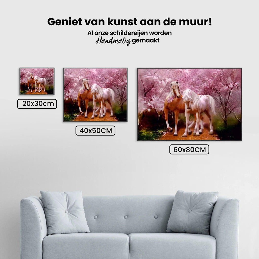 Diamantmaling med kærlige heste - SEOS Shop ® 