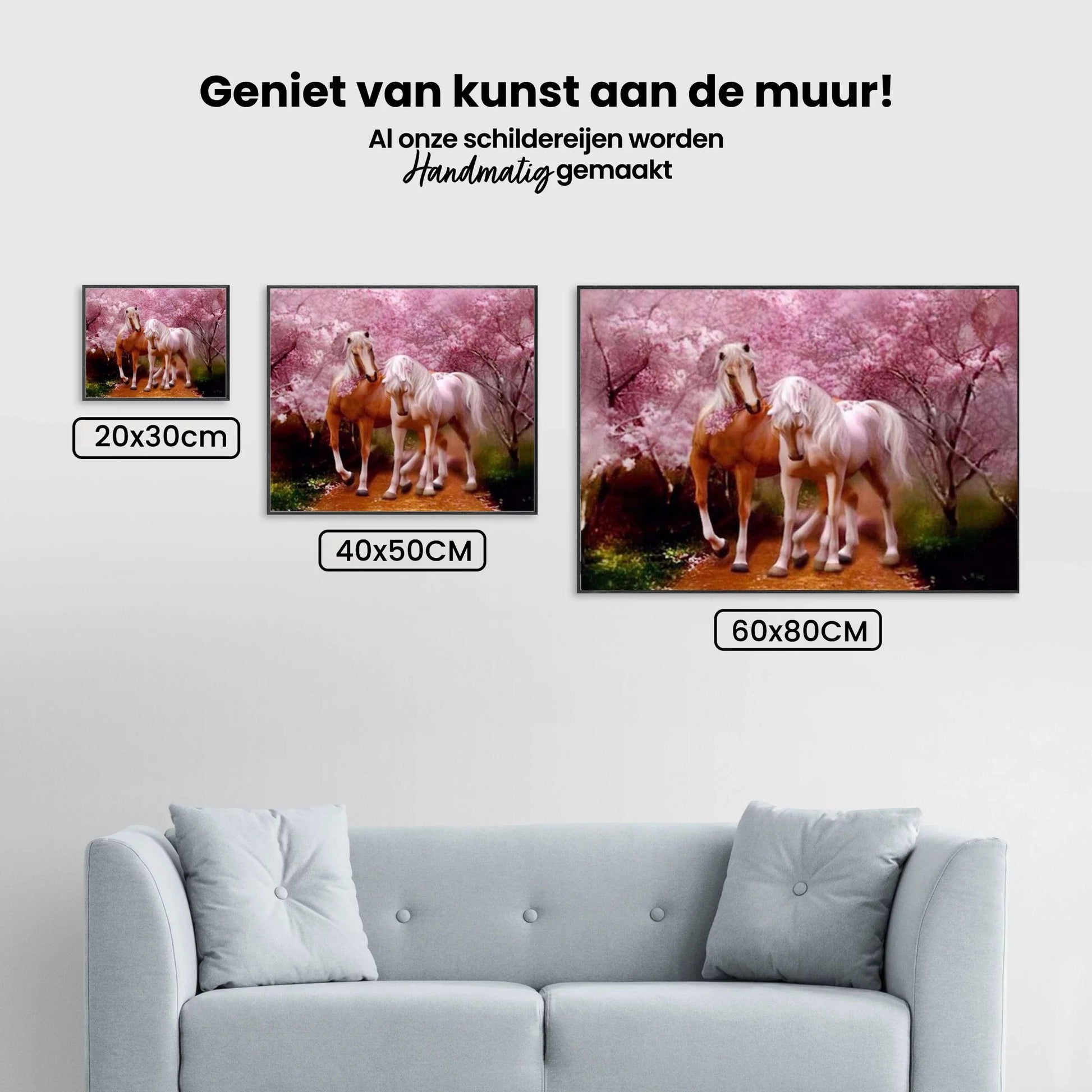 Diamantmaling med kærlige heste - SEOS Shop ® 