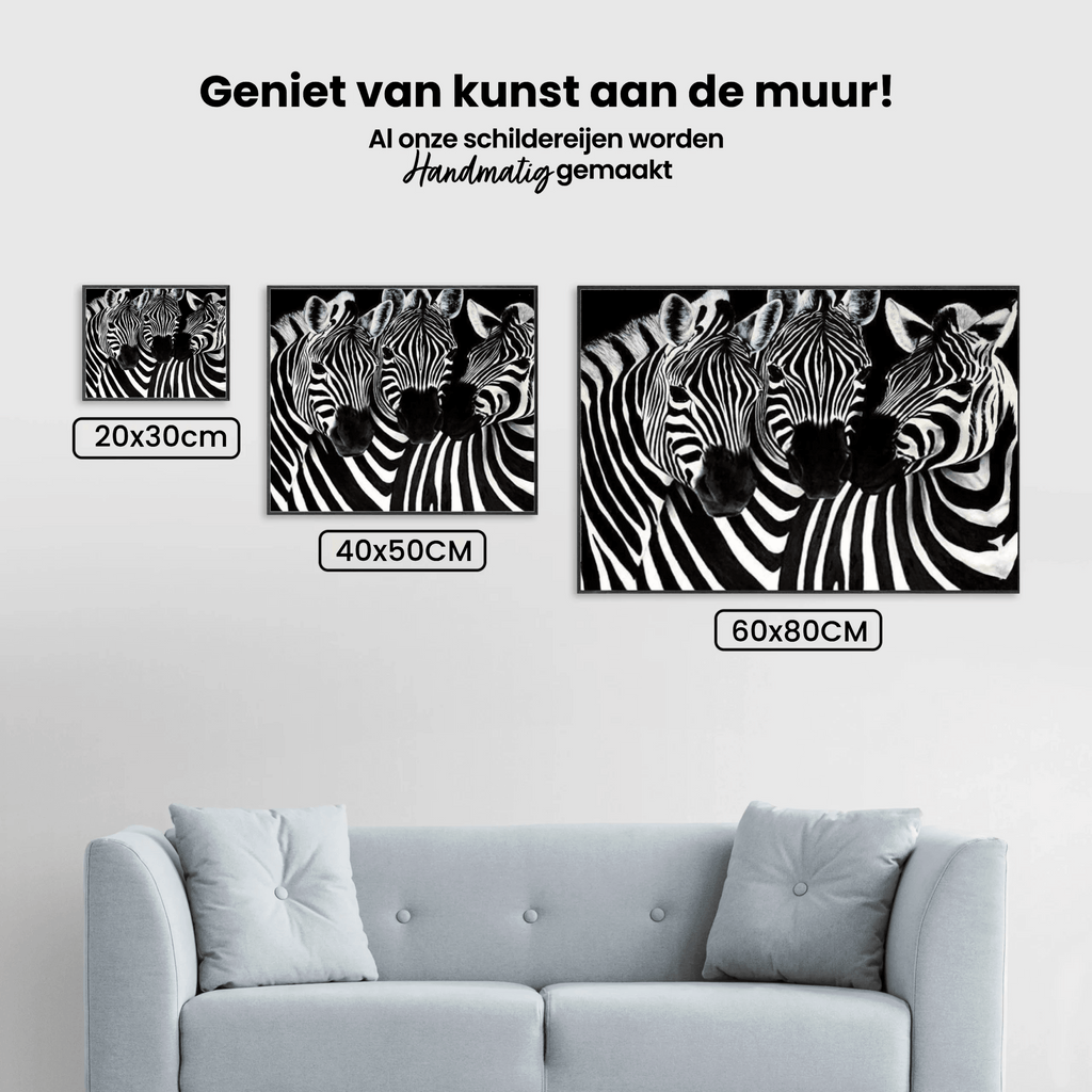 Diamantmaling Søde Zebraer – SEOS Shop ®