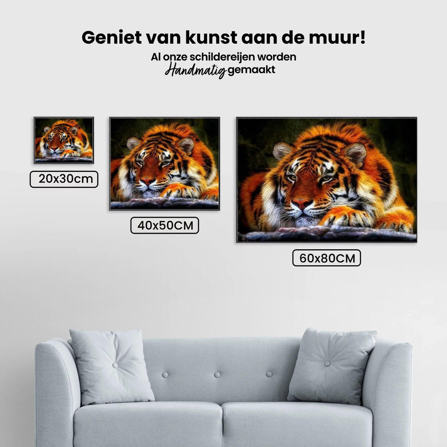 Diamantmaling Liggende Tiger - SEOS Shop ®