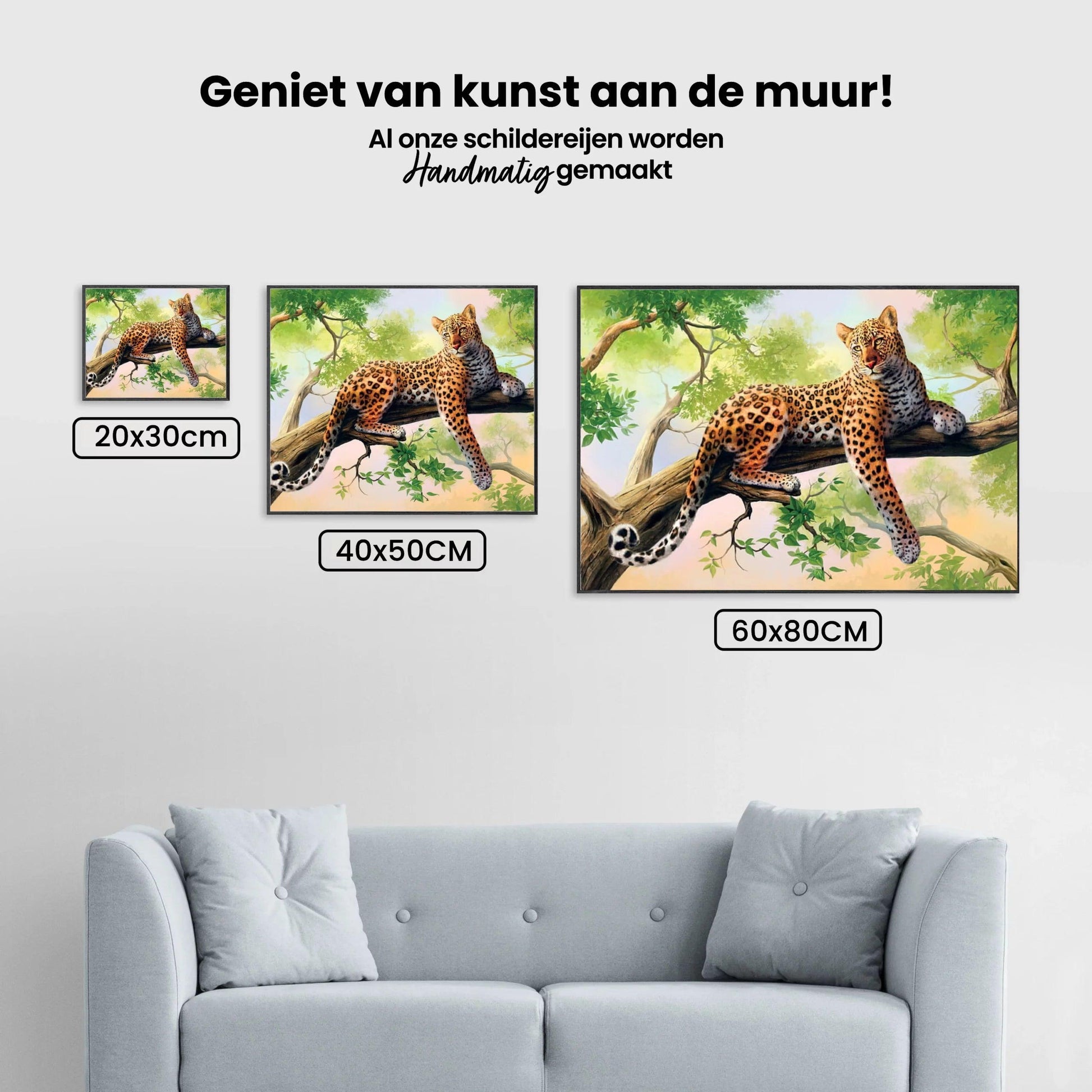 Diamantmaling Liggende Leopard - SEOS Shop ®