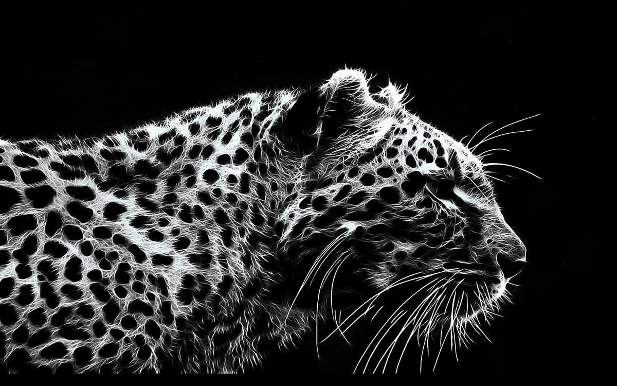 Diamantmaleri Leopard Sort og Hvid - SEOS Shop ®