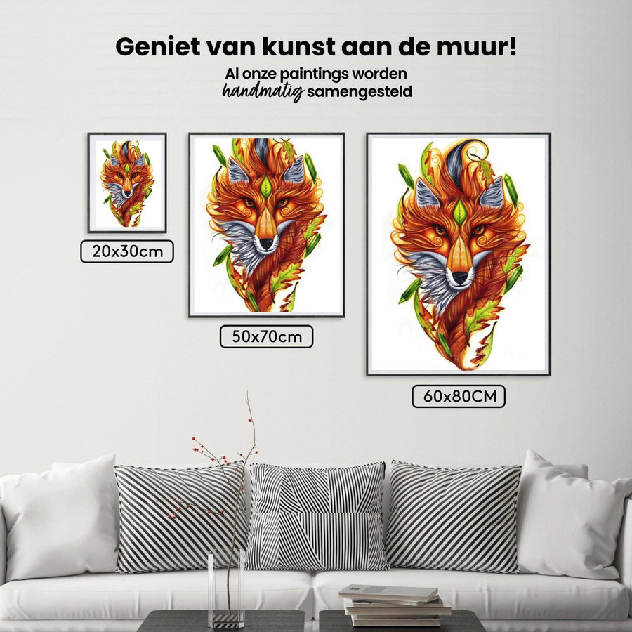 Diamantmaleri Mandala Ræv - SEOS Shop ®