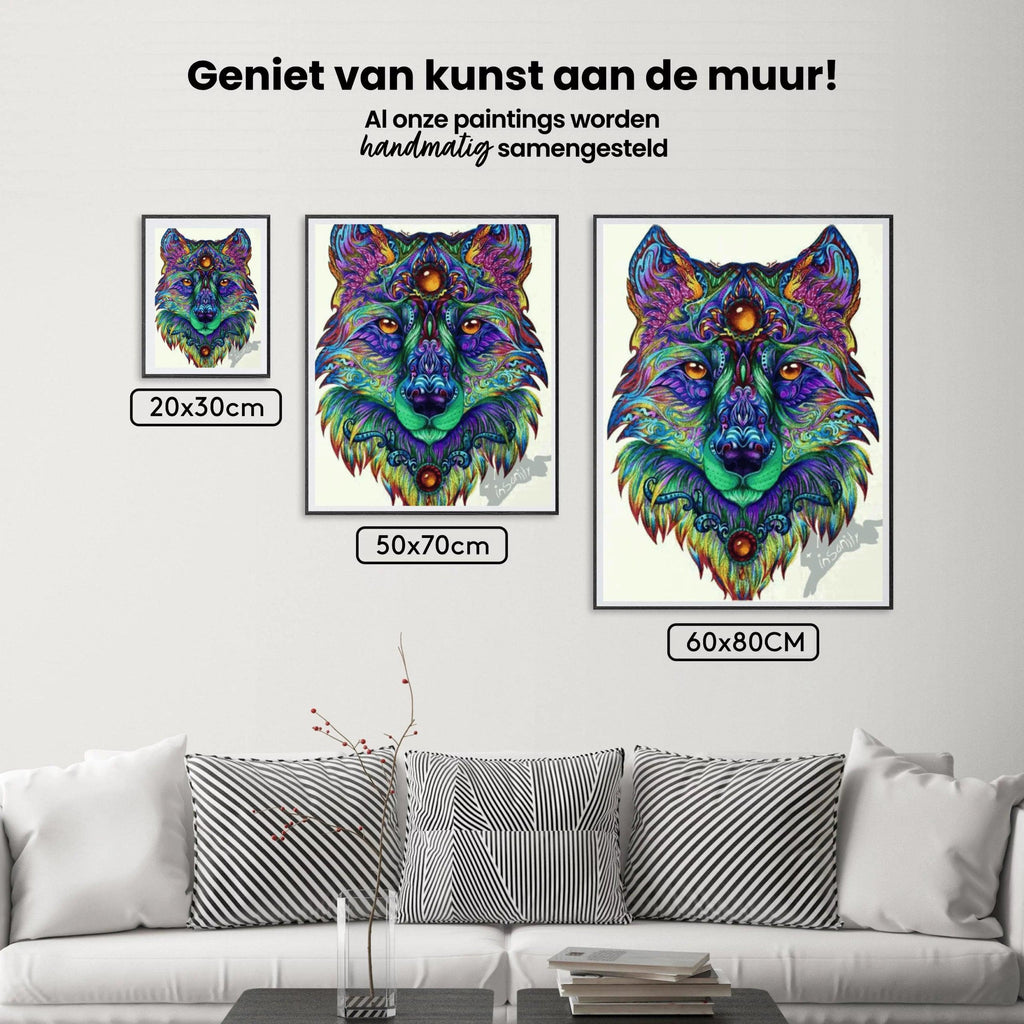 Diamantmaleri Mandala Ulv – SEOS Shop ®
