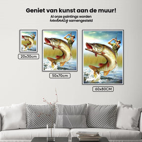 Diamantmaling Mænd der fanger fisk - SEOS Shop ®