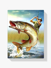 Diamantmaling Mænd der fanger fisk - SEOS Shop ®