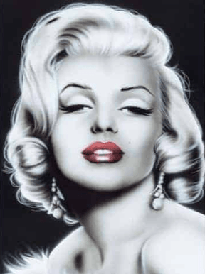 Diamantmaleri Marilyn Monroe i sort-hvid - SEOS Shop ®