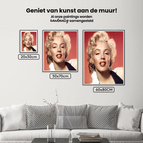 Diamantmaleri Marilyn Monroe smilende - SEOS Shop ®
