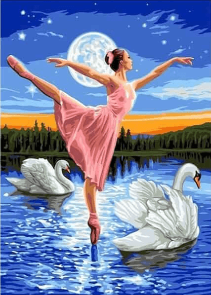 Diamantmaling Pige danser på vandet - SEOS Shop ®