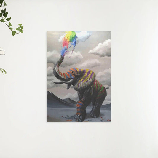 Diamantmaling Elefant med Farveeksplosion - SEOS Shop ®