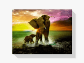 Diamantmaling Elefant med Kalv - SEOS Shop®