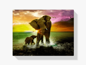 Diamantmaling Elefant med Kalv - SEOS Shop®