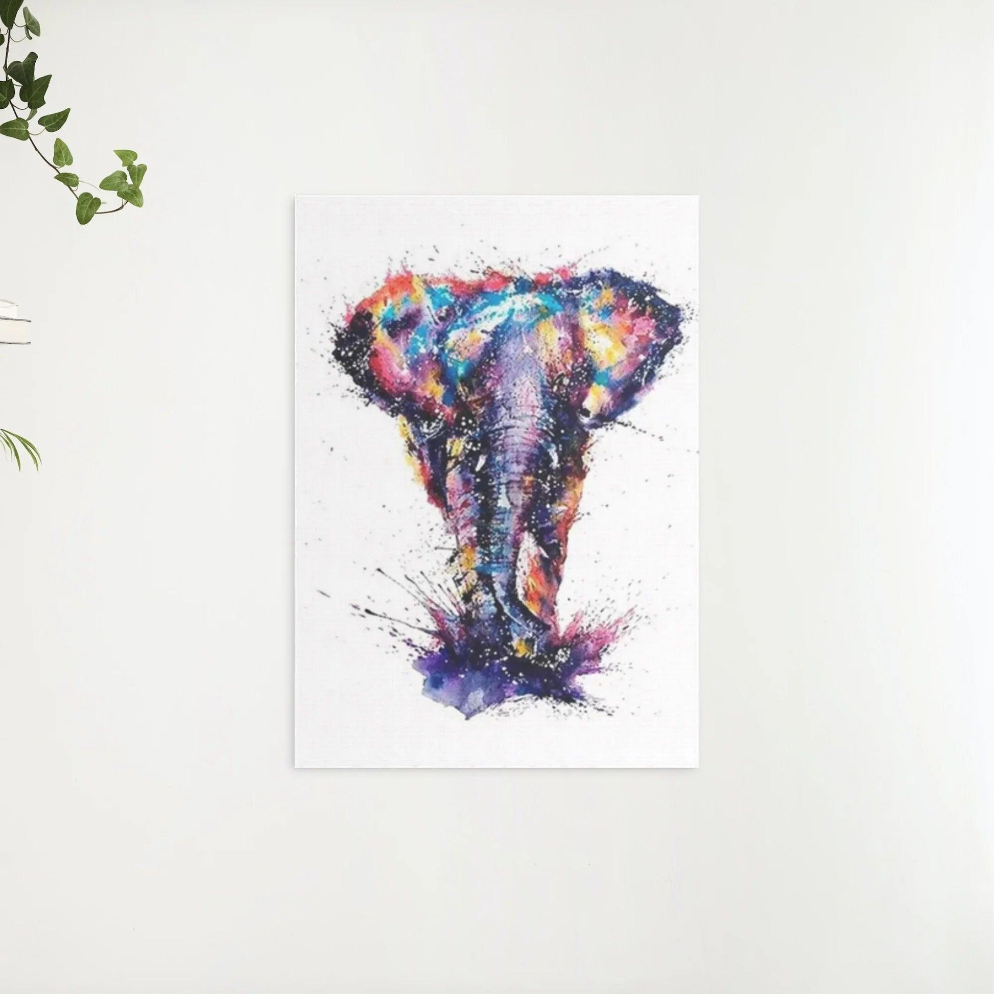 Diamantmaling Elefant med mange forskellige farver - SEOS Shop®