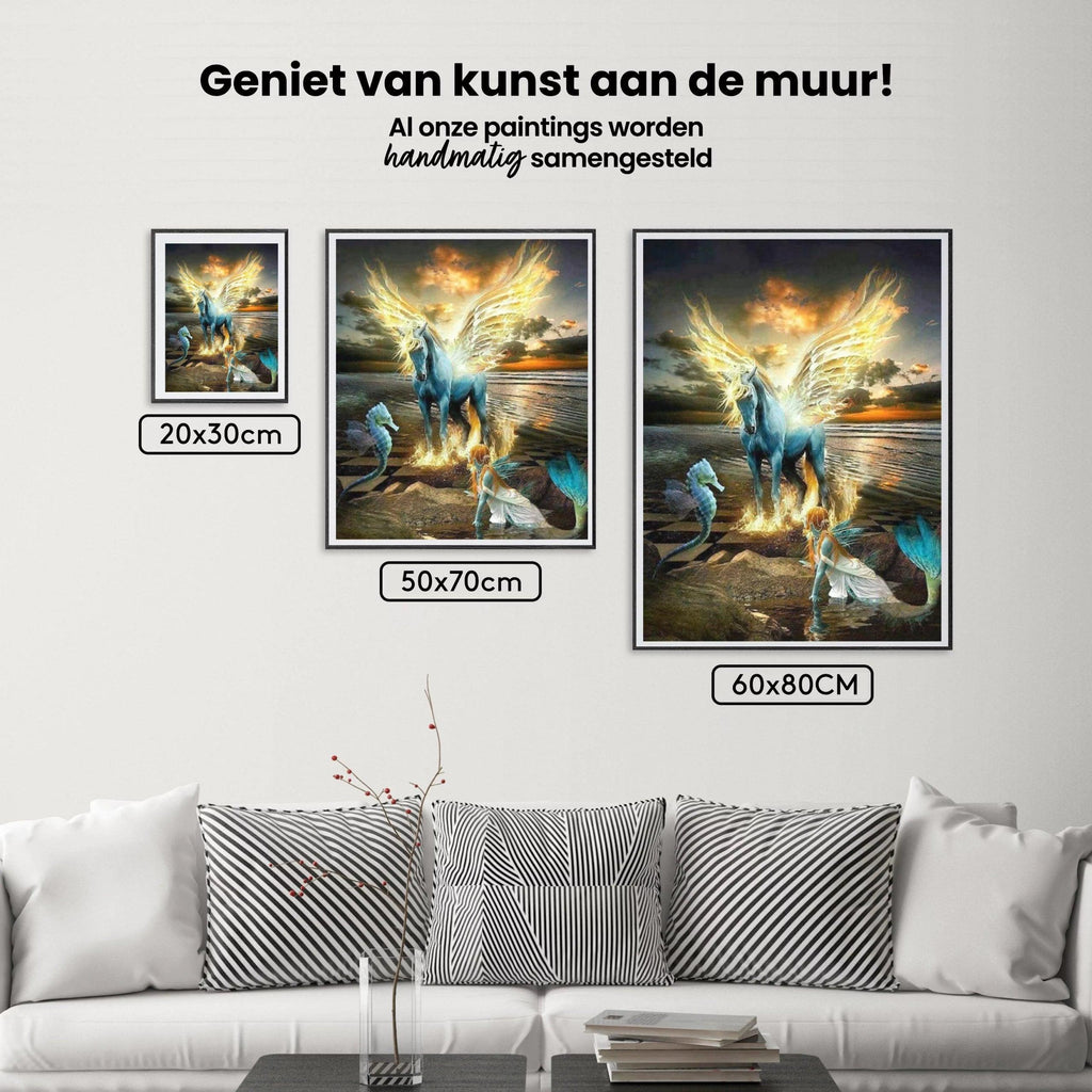 Diamantmaling Hest Havfrue og Søhest - SEOS Shop ®