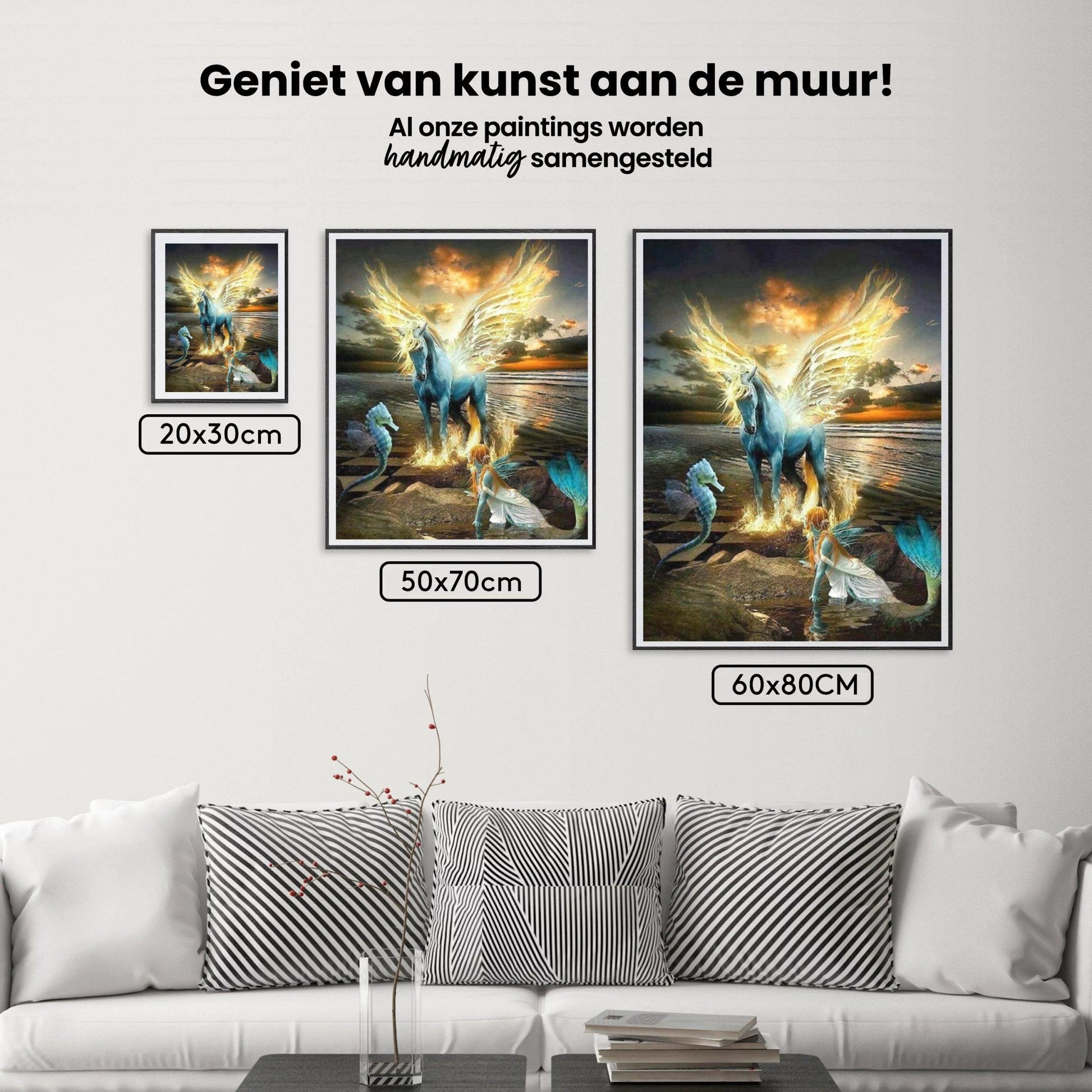 Diamantmaling Hest Havfrue og Søhest - SEOS Shop ®