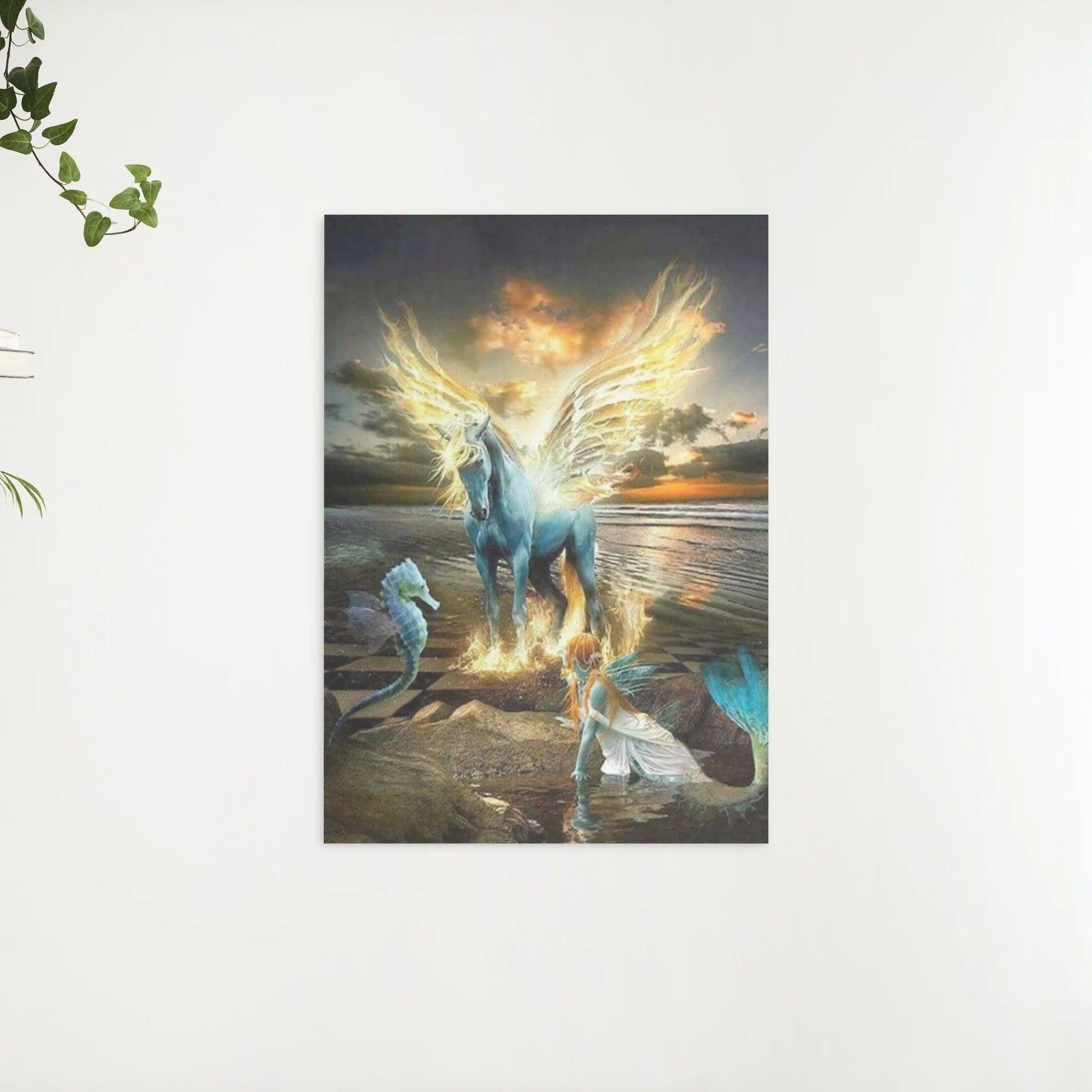 Diamantmaling Hest Havfrue og Søhest - SEOS Shop ®