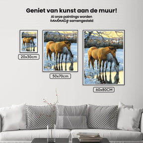 Diamantmaling Heste Drikkevand - SEOS Shop ®