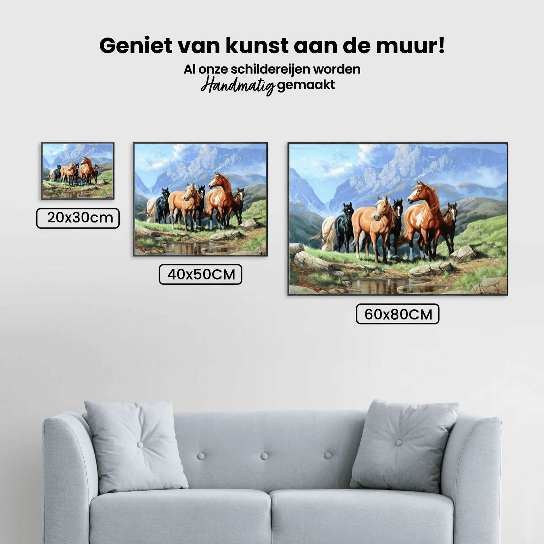 Diamantmaling Heste på en mark - SEOS Shop ®