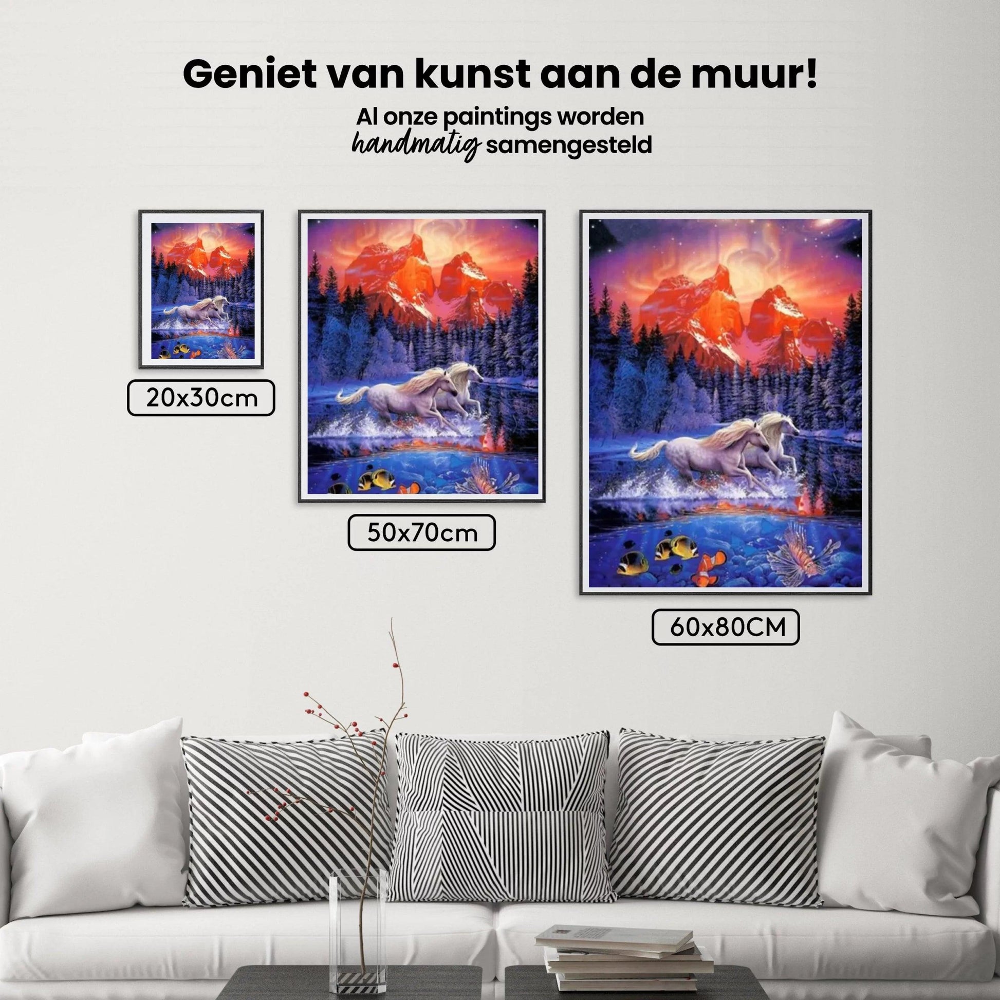 Diamantmaling Heste i vandet - SEOS Shop ® 