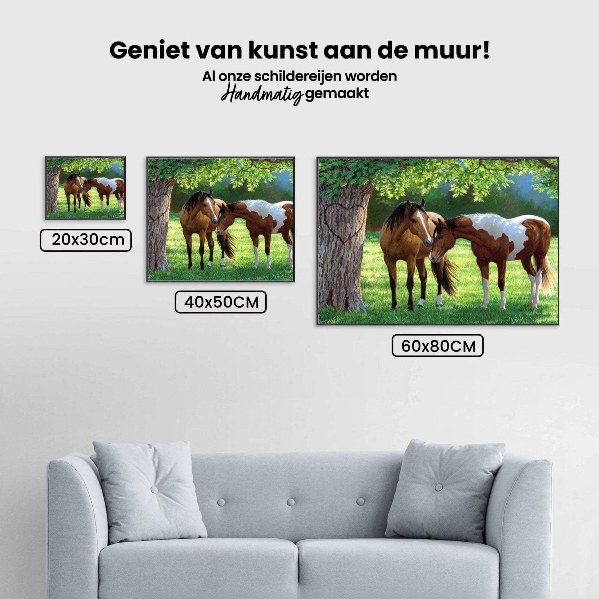 Diamantmaling Heste under et træ - SEOS Shop ®
