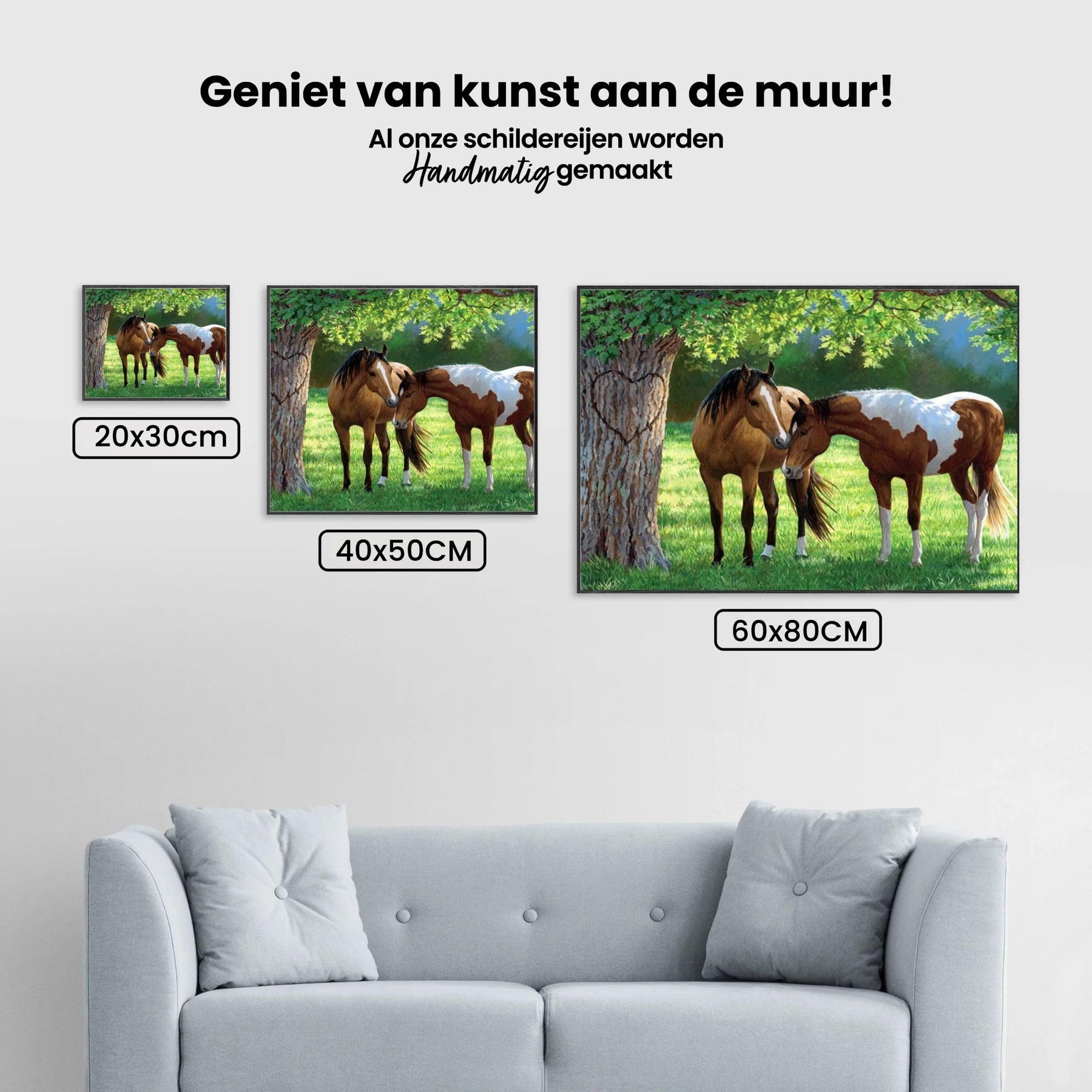 Diamantmaling Heste under et træ - SEOS Shop ®