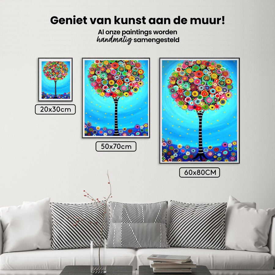 Diamantmalingssæt Blomstertræ - SEOS Shop ®