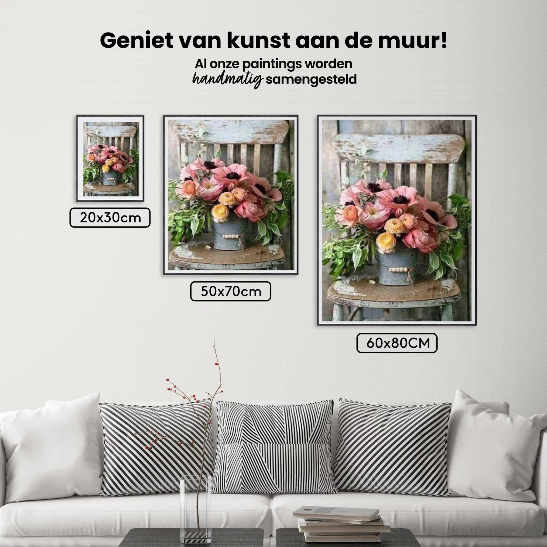 Diamantmaling Blomster i Spand
