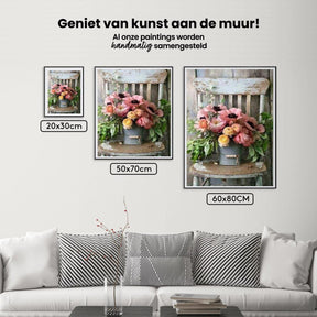 Diamantmaling Blomster i Spand