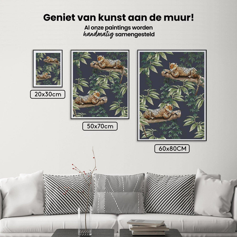 Diamantmalingssæt Gepard på træ - SEOS Shop ®