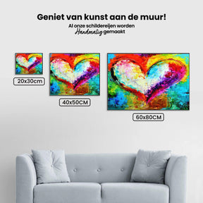 Diamantmalingssæt Farverigt Hjerte - SEOS Shop ®