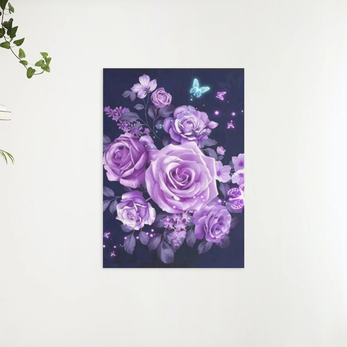 Diamantmalingssæt Lilla Blomster - SEOS Shop ®