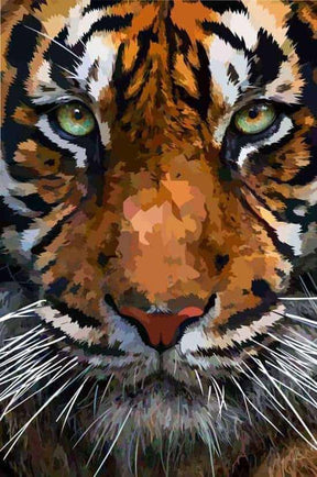 Diamantmalingssæt med smukt tigerhoved - SEOS Shop ®