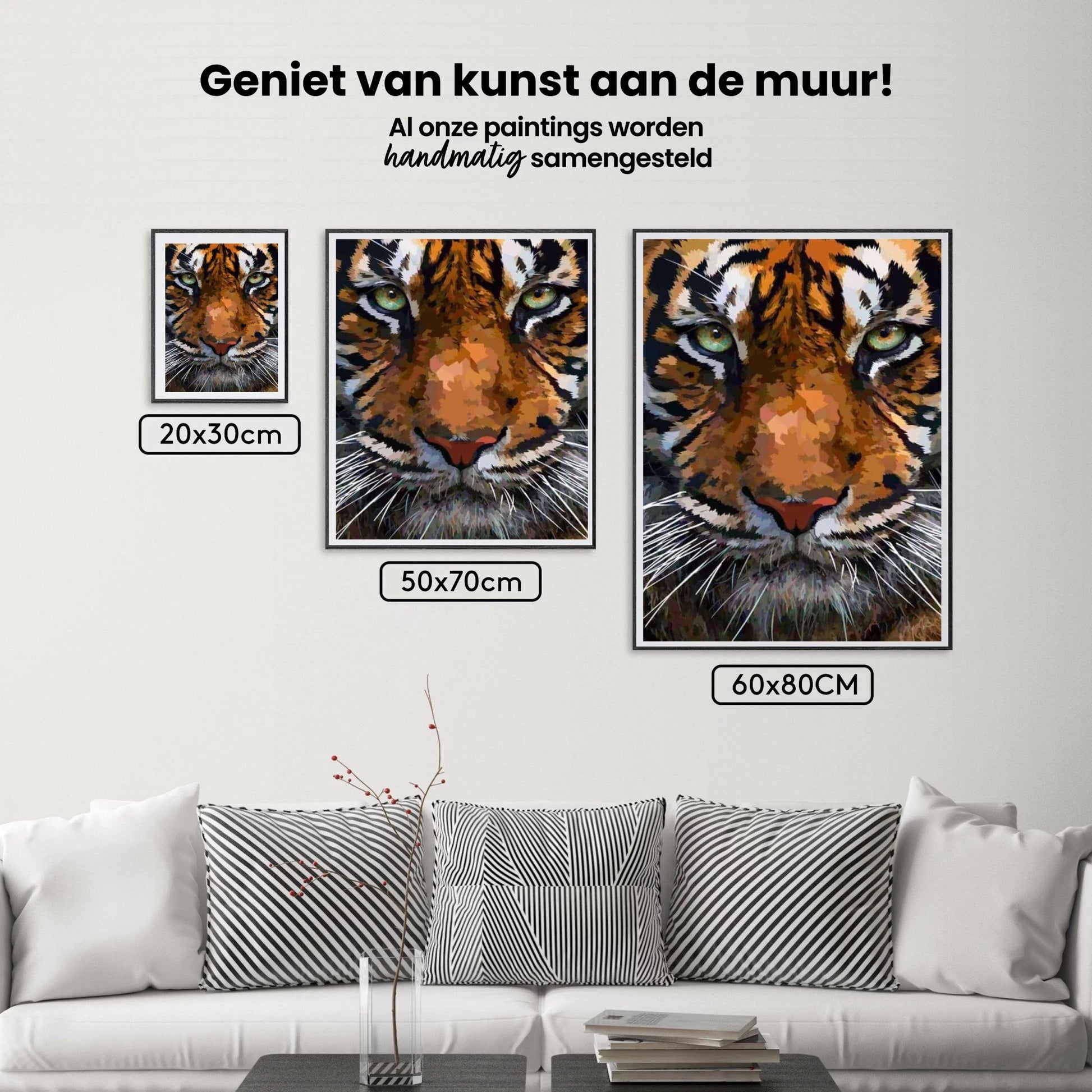 Diamantmalingssæt med smukt tigerhoved - SEOS Shop ®
