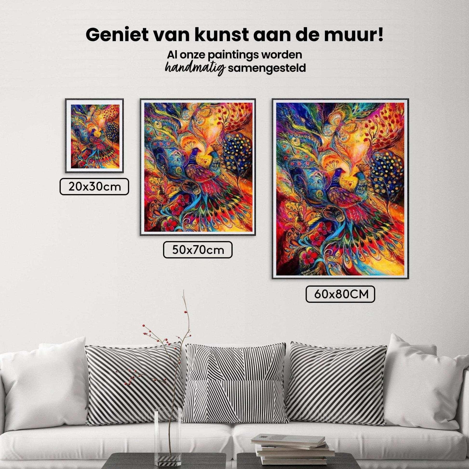 Diamantmalingssæt Farverig Påfugl - SEOS Shop ®