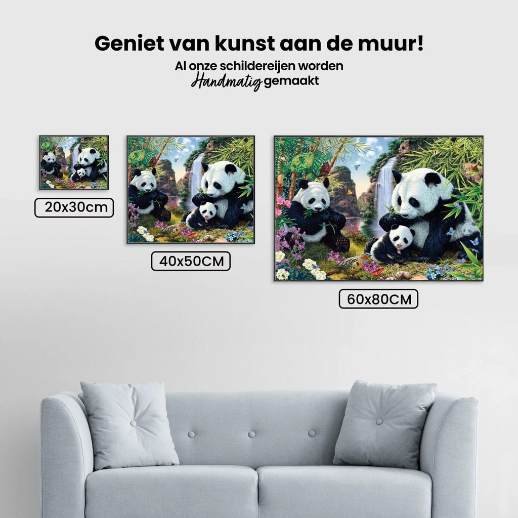 Diamantmaling Pandaer Spiser Bambus - SEOS Shop ®