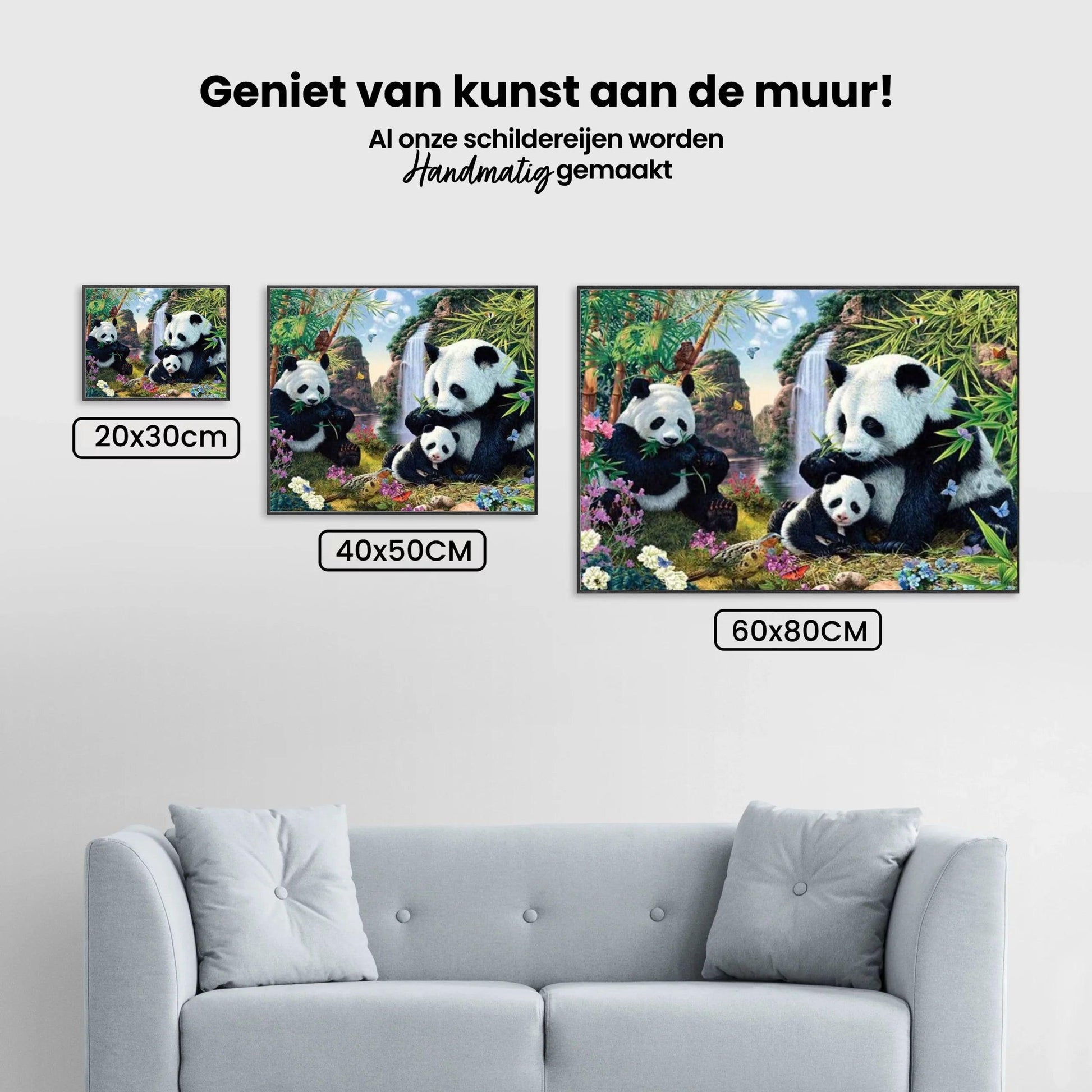 Diamantmaling Pandaer Spiser Bambus - SEOS Shop ®