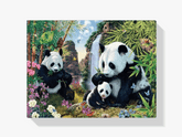 Diamantmaling Pandaer Spiser Bambus - SEOS Shop ®