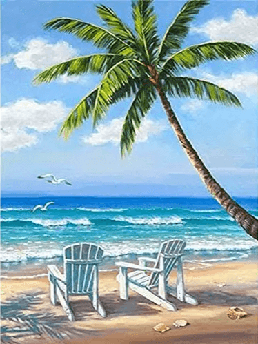 Diamantmaling - Paradise Beach - SEOS Shop ®