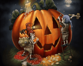 Diamantmaling Græskar - Nisser - SEOS Shop ®