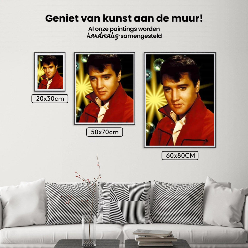 Diamantmaleri Portræt Elvis Presley - SEOS Shop ®