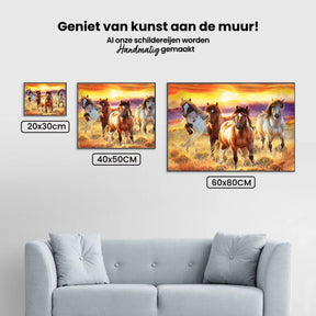 Diamantmaling Smukke Heste på en Mark - SEOS Shop ®