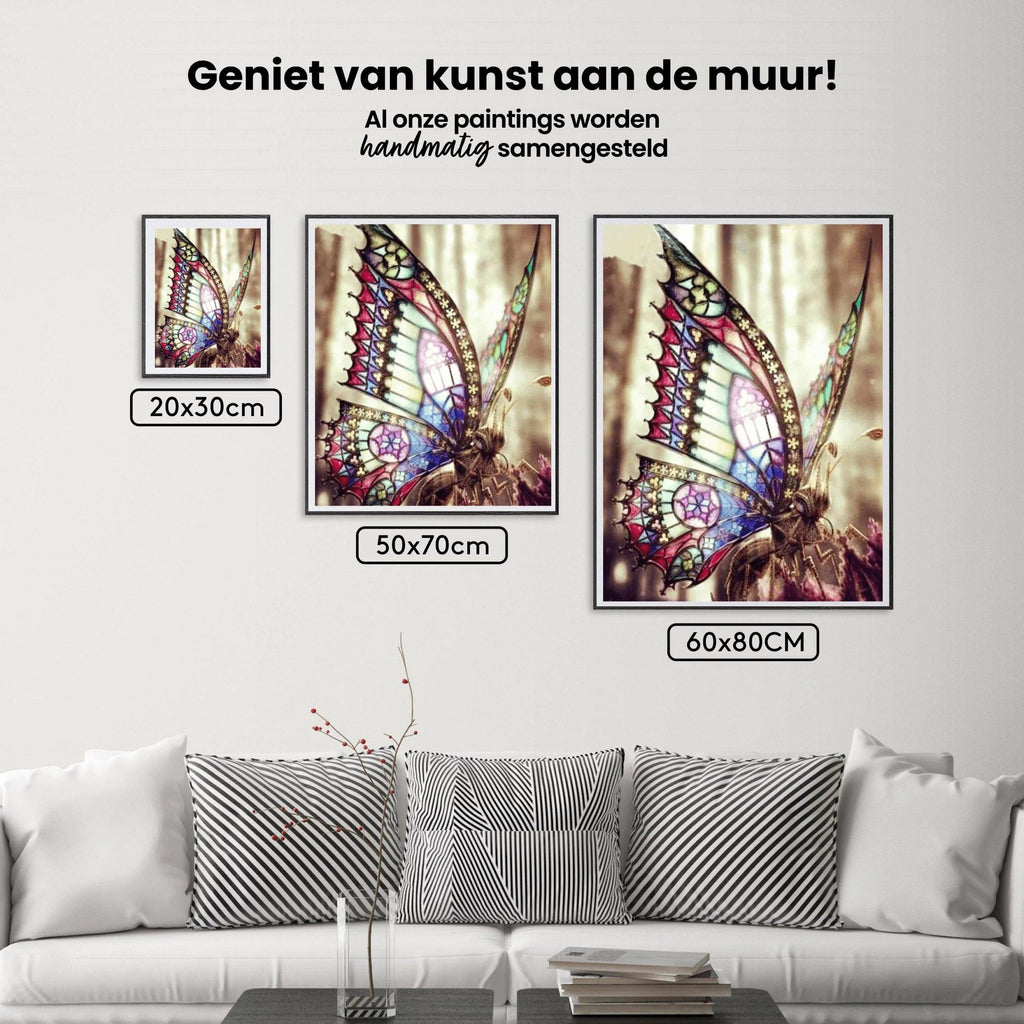 Diamantmaleri Smuk sommerfugl i solen - SEOS Shop ®